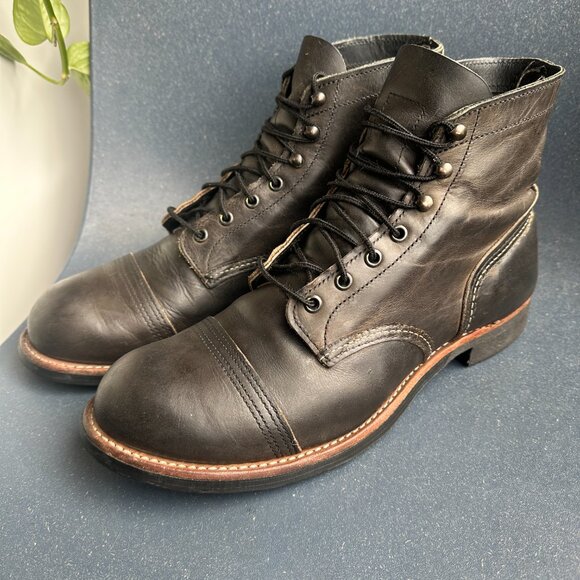 Red Wing Heritage Iron Ranger 8086 - Charcoal Rough & Tough - Men's 11.5 D - Picture 4 of 11
